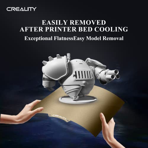Creality Official PEI Plate with Adhesive for Creality Ender 3/Ender 3 Pro/Ender 3 V2/Ender 3 S1/Ender 3 S1 pro/Ender 3 neo/Ender 3 v2 neo/Ender 5/Ender 5 Pro and All 265*250*8mm, Size 3D Printer UNIDO