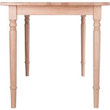 Pemberly Row Transitional Solid Wood Dining Table in Natural Pemberly Row