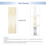 Floor to Ceiling Room Divider, 6/7/8PCS Metal Room Divider Post Privacy Screens with Adjustable Feet, Gold Screen Divider for Room Separation for Home Office Gold 6pieces/H53.5'' ZTYGXMB