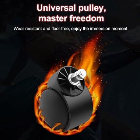 Gaming Chair with Bluetooth Speakers and Led Lights, Massage Gamer Chair with Footrest High Back and Lumbar Support, Ergonomic Height Adjustable Video Game Chairs Recliner for Adults (Black Red) Goodliest