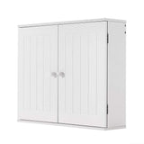 Panana Wall Mounted Cabinet, 2 Doors, Adjustable Shelf, White, 60cm x 15cm x 50cm, Modern Style, Bathroom & Kitchen Panana