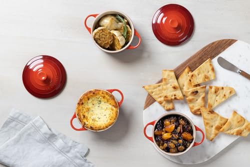 Le Creuset Stoneware Mini Round Cocotte, 8 oz., Oyster Le Creuset