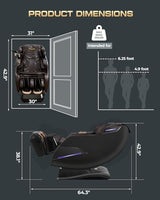 4D Massage Chairs Full Body,Zero Gravity SL-Track Shiatsu Massage Chair Recliner,Core Heating,20 Massage Techniques,Deep Yoga Stretch,Foot Rollers, Ai Voice,Touch Screen,Wireless Charging armali