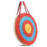 VEVOR Straw Archery Target, 3 Layers 20" Arrow Target, Traditional Solid Round Archery Target Shooting Bow, Hand-Made Arrows Target, Coloured Rope Target for Backyard Outdoor Hunting Shooting Practice VEVOR