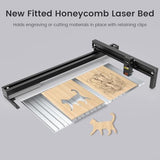 Tyvok Honeycomb Laser Bed 400×400mm/400×300mm (15.75×15.75"/15.75×11.81") for Laser Engraver & Cutter, Wide Fit, Aluminum, Fast Heat & Smoke Dissipation, Desktop Protection Tyvok