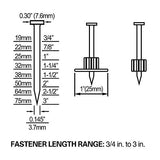 Freeman PSSCP Pneumatic 3" Single Pin Concrete Nailer with Case Freeman