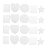 JEWEDECO 40 Pcs Sublimation Blanks Scented Hanging Blanks Blanks Car Sublimation Air Freshener Blanks White Felt JEWEDECO