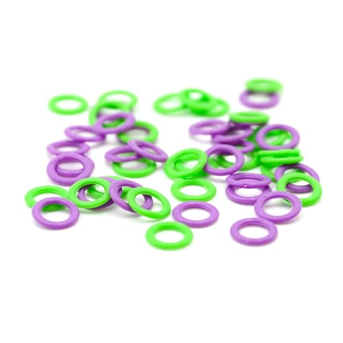 Clover Soft Stitch Ring Markers, Multicoloured, 5" Height, 2.6" Length, 0.2" Width Clover