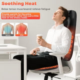 YOSSMO Shiatsu Neck and Back Massager with Heat, 8D Kneading Massage Chair Pad for Pain Relief Deep Tissue, Home Office Full Body Relaxation, Practical Gifts for Mom Dad Men Women