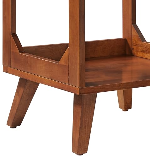 Crosley Furniture Asheville Mid-Century Modern Media Console Record Player Stand, Storage for Vinyl Records, Walnut Crosley Furniture