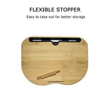 SUMISKY Lap Desk-Portable Laptop Table with Cushion Bamboo Platform Phone Holder SUMISKY