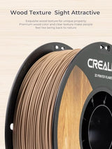 Creality Wood Filament PLA, 3D Printer Filament 1.75 mm, Smooth Silk Texture, Toughness, 1kg(2.2lbs)/Spool Printing Filament, for All Printers (Wood)