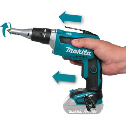 Makita XSF04Z 18V LXT Lithium-Ion Brushless Cordless 2, 500 Rpm Drywall Screwdriver, Tool Only