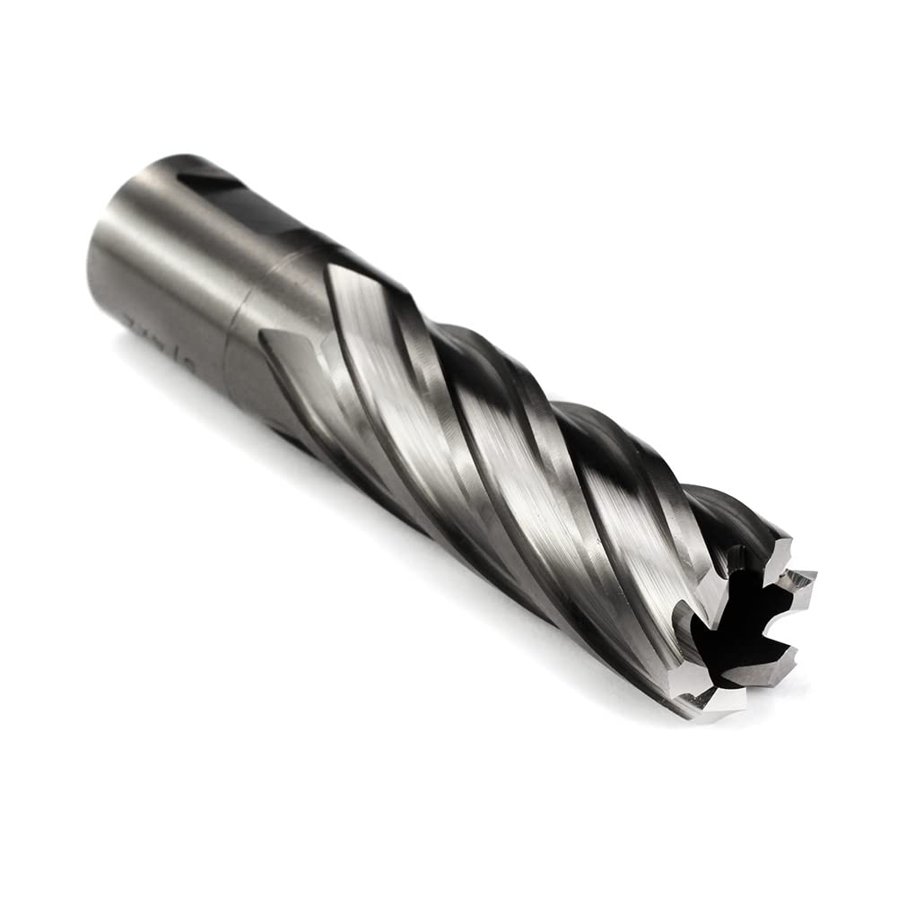 OSCARBIDE Annular Cutter 3/4 inch Cutting Diameter 2 inch Depth of Cut,3/4 inch Weldon Shank 2 Flat Mag Drill Bit with Pilot Pin for Magnetic Drill Press,1 Piece OSCARBIDE