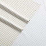 Eddie Bauer - Sheet Set, Cotton Percale Bedding with Matching Pillowcase, Crisp & Breathable, 200-Thread Count, Classic Comfort Essentials (Little Gingham Beige, Full) Eddie Bauer