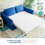 Rhyme source 4.5 Inch Cold Gel Memory Foam Mattress Replacement for Sleeper Sofa and Couch Beds - Full Size CertiPUR-US Certified (Sofa Not Included) Rhyme source