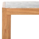 SAFAVIEH Couture Collection - Bernardi Natural & White Marble Top Console Table with Solid Wood Base, Modern Accent Entryway Table (SFV9745A) SAFAVIEH