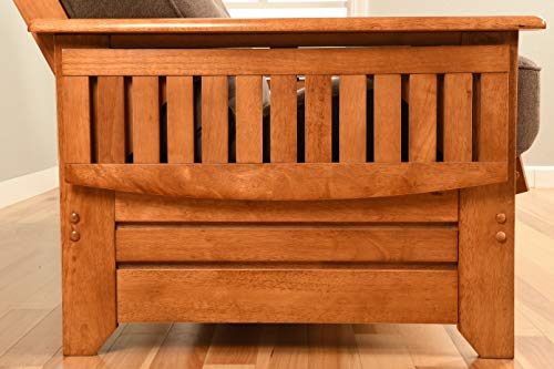 Kodiak Furniture Phoenix Futon Set with Linen Stone Mattress and Storage Drawers, Full, Barbados Kodiak Furniture