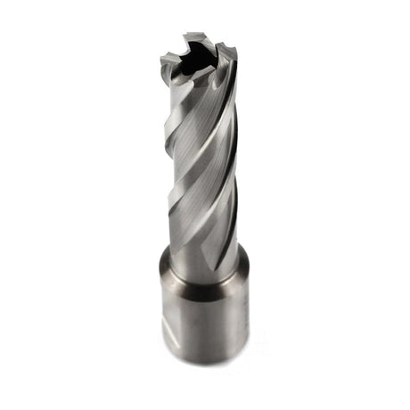 OSCARBIDE Annular Cutter 9/16 inch Cutting Diameter,2 inch Depth of Cut,3/4 inch Weldon Shank with 2 Flat Mag Drill Bit with Pilot Pin for Magnetic Drill Press,1 Piece OSCARBIDE