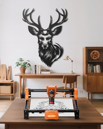 Laser Engraver, ACMER S2 12W (12,000mW) Laser Cutter Machine, 72W Output, 0.01mm Precision, 300x300mm Area, 10000mm/min Speed, for Wood, Metal, Leather, Acrylic, DIY & Education ACMER