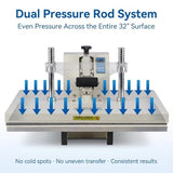 16x32 Large Format Manual Heat Press Machine 110V 2600W, Heavy-Duty Professional High Pressure Heat Transfer for T-Shirts Mouse Pads License Plates, Sublimation, Htv, and More (Grey) Impels