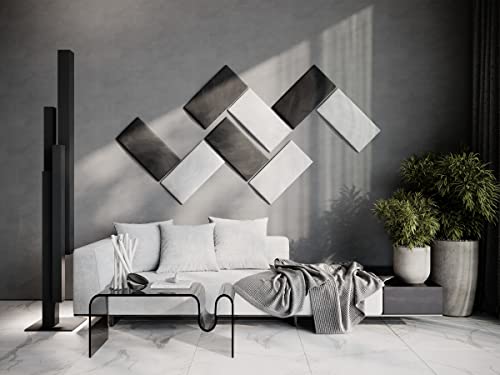 (4 Pack) Velvet Headboard Upholstered Soft Decorative Wall Panels | Padded Boards | Cladded Decor Anti-Collision | Acoustic and Soundproof Treatment | (White (2247), 10"x20" (25x50cm)) ua-acoustics