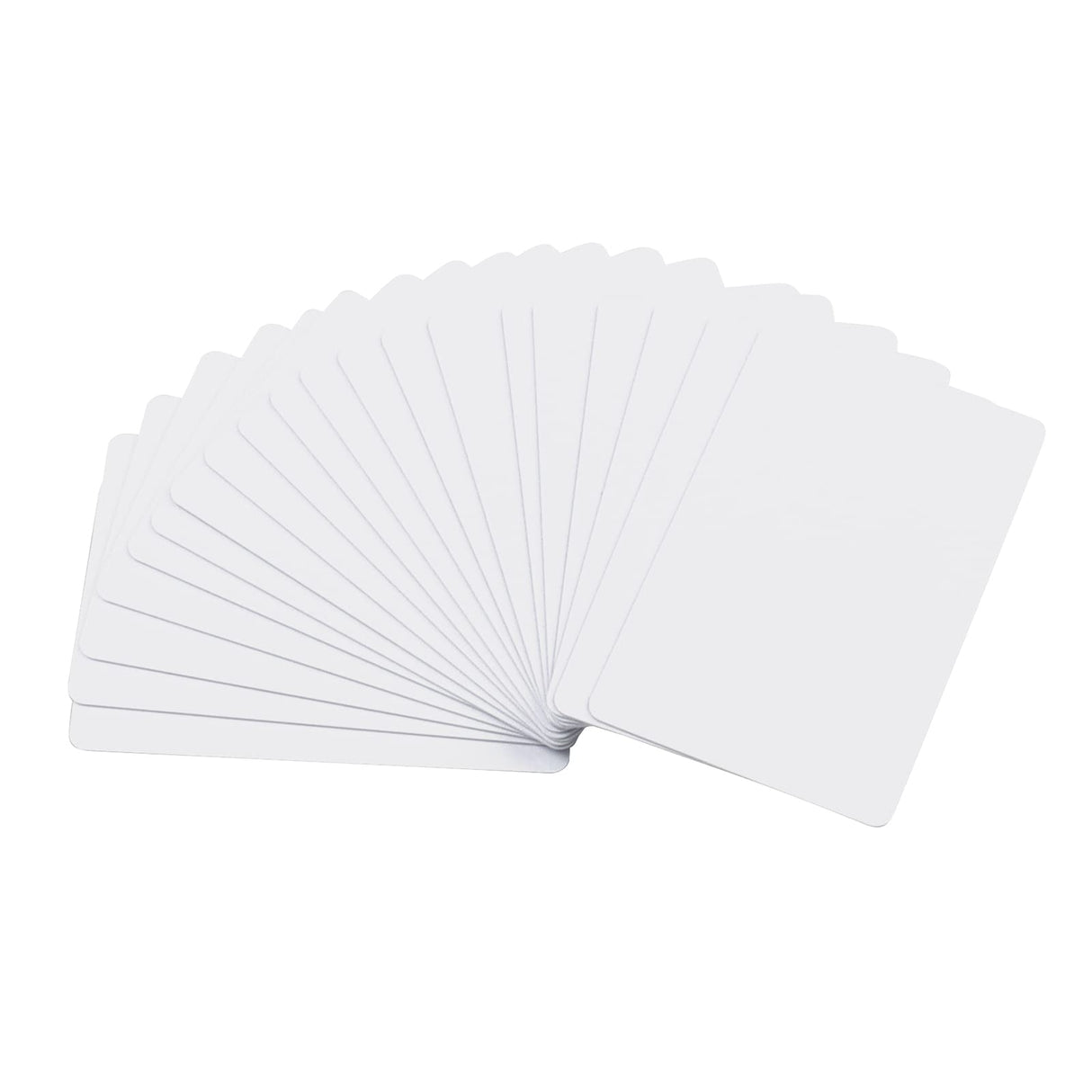 20 Pack Premium Blank PVC Cards, CAETOUNG CR80 30 Mil Graphic Quality White Plastic Cards for Photo ID Badge Printers CAETOUNG