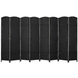 Room Divider 8 Panel 5.6 FT Tall Privacy Screen Waterproof Wood Frame Partition Room Dividers and Folding Privacy Screens Freestanding Wall Divider Indoor and Outdoor for Portable Room Separation PayLessHere