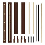 Yaheetech Full Bed Frame Natural Solid Wood Platform Bed with Wooden Slats Support, 12-inch Underbed Space for Storage, Noise-Free Design, Easy Assembly, Dark Walnut Finish Yaheetech