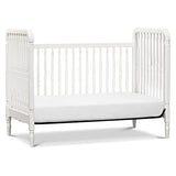 Namesake Liberty 3-in-1 Convertible Spindle Crib with Toddler Bed Conversion Kit in White, Greenguard Gold Certified NAMESAKE