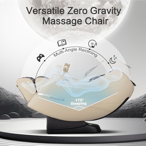 iBooMas Massage Chair, 2026 SL-Track Zero Gravity Shiatu Massage Chairs Full Body and Recliner, 12 Modes, Body Scan, APP, Foot Rollers, Heat, Airbags, Bluetooth, Thai Stretch(Brown) iBooMas