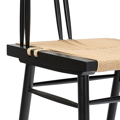 POLY & BARK Ferrara Dining Chair, Black