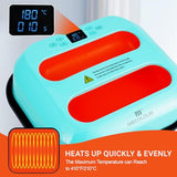 MECOLOUR Heat Press Machine for T-Shirts 12"X10", Heat Transfer Machine 110V for Sublimation,Tote Bags,Pillows,Dresses, Fast Heating, Precise Temperature Control, Insulated Safety Base, High Pressure MECOLOUR