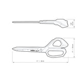 ToughBuilt - Pro Grip Jobsite Scissors - 5 in Titanium Coated Stainless Steel Blades - (TB-H4-70-11) ToughBuilt