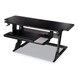 3M Precision Standing Desk, 42" X 23.2" X 6.2" to 20", Black 3M
