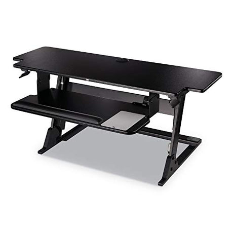 3M Precision Standing Desk, 42" X 23.2" X 6.2" to 20", Black 3M