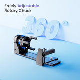 Longer Rotary Extension for Ray5 Series， B1 Series, Other Frame Engraving Machines (Must with 12 Pcs Riser), Y-axis Rotary Roller for Engraving Cylindrical Objects, Wine Glass, Tumbler Longer