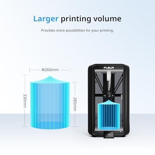 FLSUN T1 Pro 3D Printer, 1000mm/s High-Speed Printing, 60℃ Chamber Heat, Fully Auto Leveling and AI Camera, Support 300°C Print, Large Print Size 11.2"" x11.2 x13 FLSUN