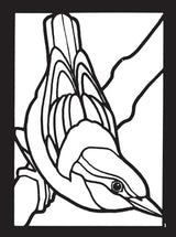 Birds Mini Stained Glass Coloring Book (Dover Little Activity Books: Animals) Dover Publications