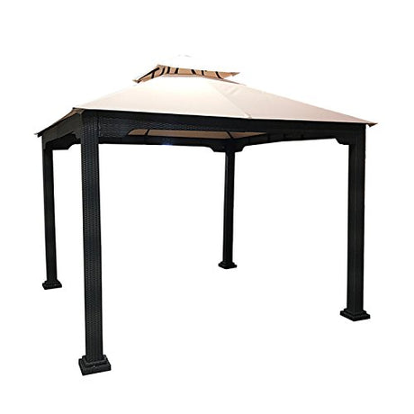 Garden Winds Replacement Canopy Top Cover for Xtremepower 10x10 Wicker Gazebo - Riplock 500 Garden Winds