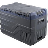 VEVOR NLS45, 12 Volt Car Refrigerator Fridge, 32 L Dual Zone Portable Freezer, -4℉-68℉ Adjustable Range, 12/24V DC and 100-240V AC Compressor Cooler for Outdoor, Camping, RV, Bule and grey VEVOR