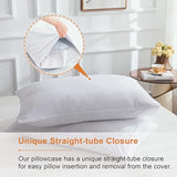 3 Side Zipper Duvet Cover Set Queen Size - Unique Design Microfiber Duvet Cover Set with 3 Sided Zipper Closure, 3 PCS Queen Size Duvet Cover (90"x90") & 2 Pillow Cases(20"x30"), Taupe PURE ECO