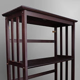 Casual Home Mission Style 5-Shelf Bookcase, Espresso Casual Home