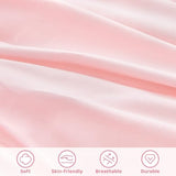 Wowelife Twin Comforter Set for Girls, Boho Pintuck Bedding Comforter Sets, 4 Pieces Ruffles Jacquard Embroidery Twin Bedding Sets with Comforter, Fitted Sheet, Flat Sheet and Pillowcase, Pink Wowelife
