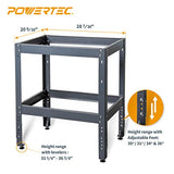 POWERTEC UT1006 Router Table Stand | 400lb Capacity Heavy Duty Base with Adjustable Legs and Levelers POWERTEC