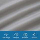 Twin Mattress Protector Waterproof, Twin Size Mattress Pad Cover for Kids Bed,Soft & Breathable Single Fitted Sheet for Bed with Deep Pocket and Elastic Rubber Band Up to 14 Inches, Gray SPRINGSPIRIT