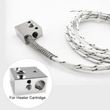 Updated High Temperature 3D Printer Heater Block, CR-10 Plated Copper Heater Block Compatible for MK8 Extruder Ender 3 Hotend,Ender 3 V2,Ender 3 Pro/Ender 5 Pro Plus CR10 S4 S5 3D Printer, TIEXYE