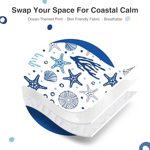 Love's cabin Twin Quilt Bedding Set Coastal White Bedspreads - Soft Bed Summer Beach Nautical Quilt Lightweight Bedspread- Reversible Bedding Coverlet for All Season - 2 Piece Love's cabin