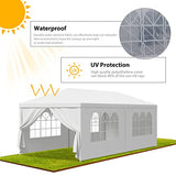BBBuy 10’X20’ Outdoor Canopy Tent Camping Gazebo Storage Shelter Pavilion Cater Events w/Removable Sidewalls for Backyard BBQ Camping Picnic Party Wedding Ceremony, Easy Assemble and Remove BBBuy