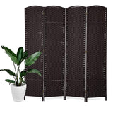 Capacmkseh Room Dividers Panel for Room Separation, Wood Wall Panels Folding Privacy Screens, Partition Room Dividers 5.57 Ft Tall, 4 Panels Capacmkseh